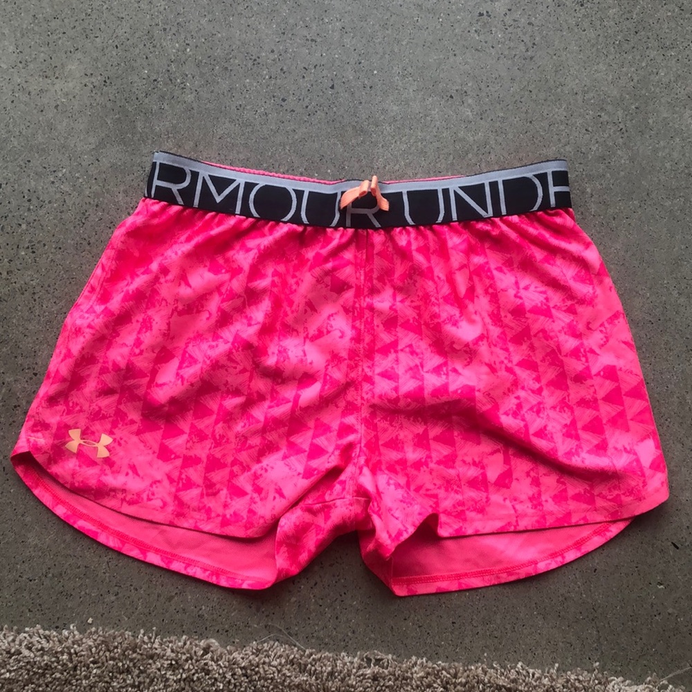 Pink Under Armor shorts